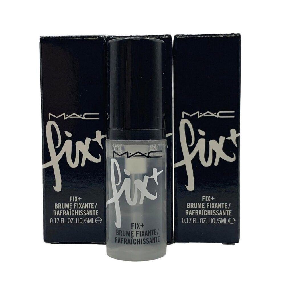 3X MAC Fix+ Skin Refresher Finishing Mist Spray 0.17oz/5ml each Travel Size